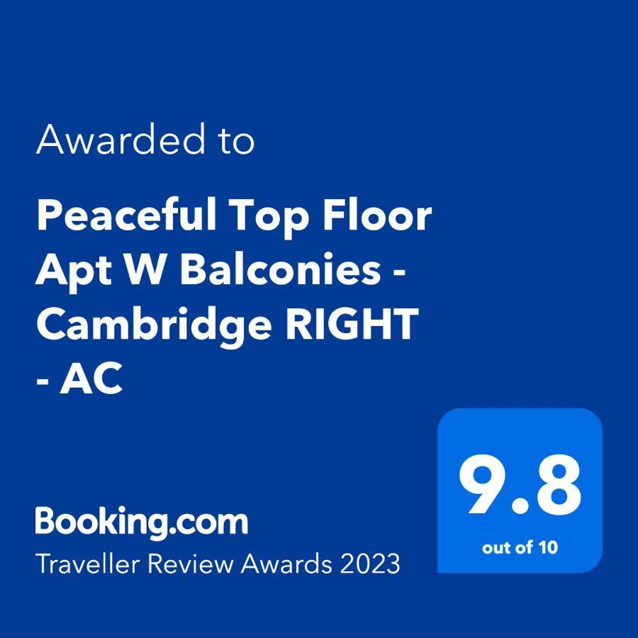 Peaceful Top Floor Apt W Balconies - Cambridge Right - Ac 푼샬 외부 사진